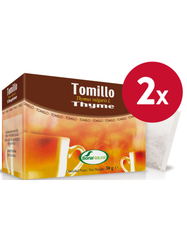 Pack de 2 uds Infusion de Tomillo 20 uds de Soria Natural