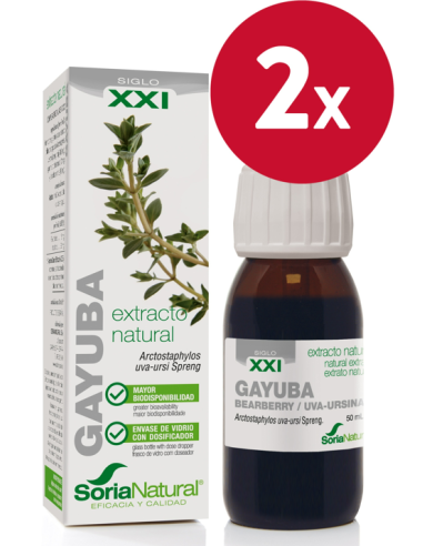 Pack de 2 ud Ext. Gayuba Xxi 50Ml. S/Al de Soria Natural