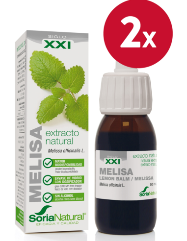 Pack de 2 ud Ext. Melisa Xxi 50Ml. S/Al de Soria Natural