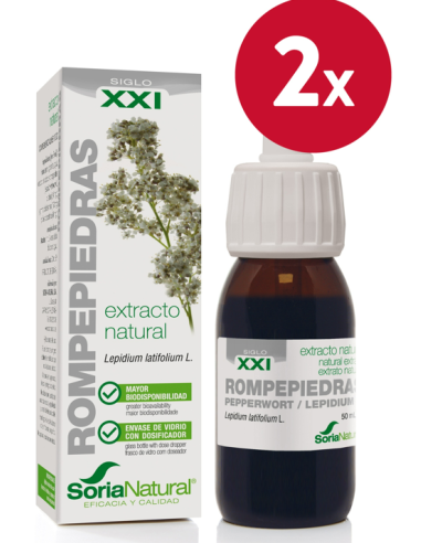 Pack de 2 ud Ext. Rompepiedras Xxi 50Ml. S/Al de Soria Natur