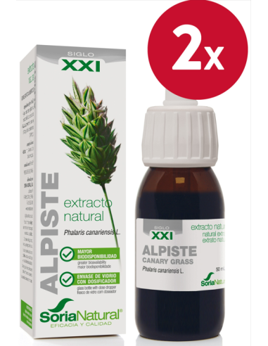 Pack de 2 ud Ext. Alpiste Xxi 50Ml. S/Al de Soria Natural