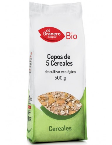 Copos De 5 Cereales Bio, 500 G de El Granero Integral