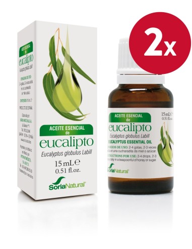 Pack de 2 ud Aceite Esencial de Eucalipto 15 ml de Soria Natural