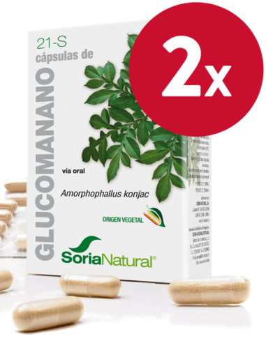 Pack de 2 ud Glucomanano 60 capsulas de Soria Natural