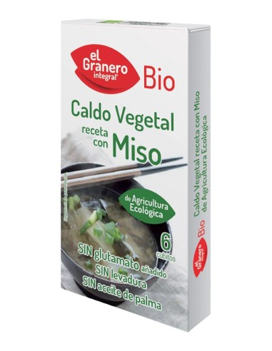 Caldo Vegetal Con Miso Sin Levadura Bio, 64 G de El Granero