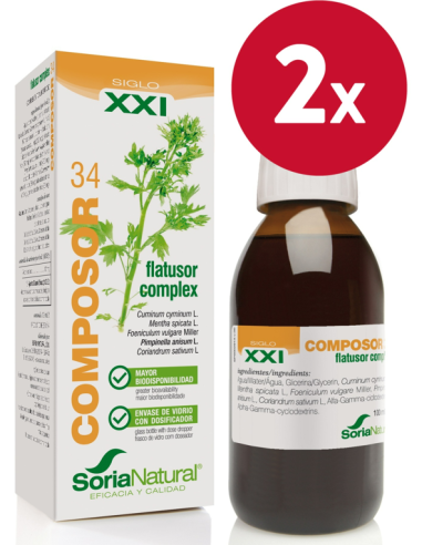 Pack de 2 uds Composor 34 Flatusor Complex Xxi 100Ml. de Soria Natural