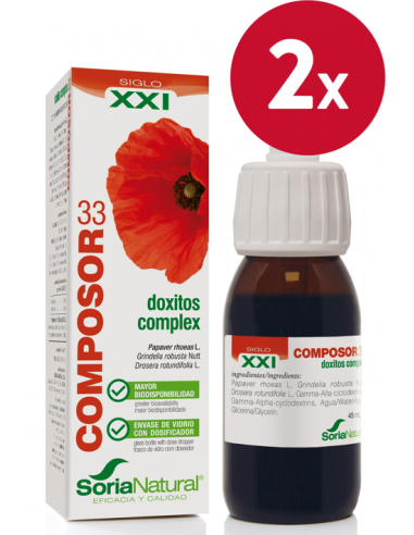 Pack de 2 ud Composor 33 Doxitos Complex Xxi 45Ml. de Soria Natural