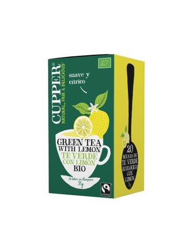 Te Verde Con Limon Infusion 20  Bolsitas. Bio Cupper