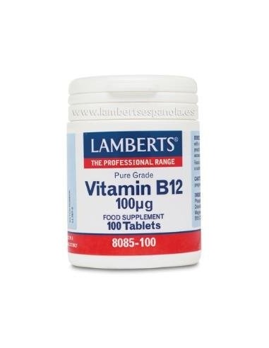 Pack de 2ud Vitamina B12 100 Mcg. 100  Comprimidos de Lamber