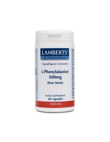 Pack de 2ud L-Fenilalanina 500 Mg. 60 Cap. de Lamberts