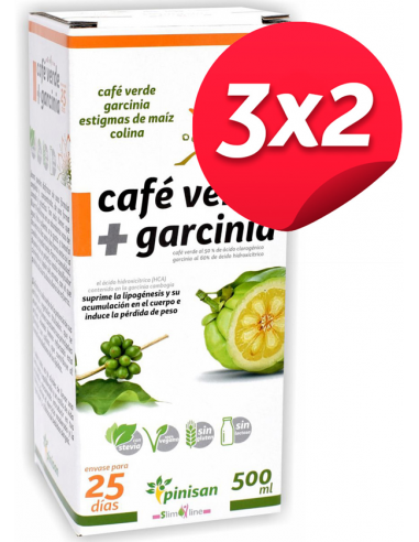 Pack 3x2 Cafe Verde Con Garcinia 500Ml. de Pinisan