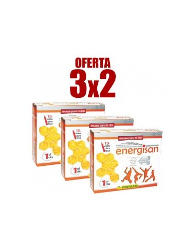 Pack 3x2 Energisan 15Viales de Pinisan