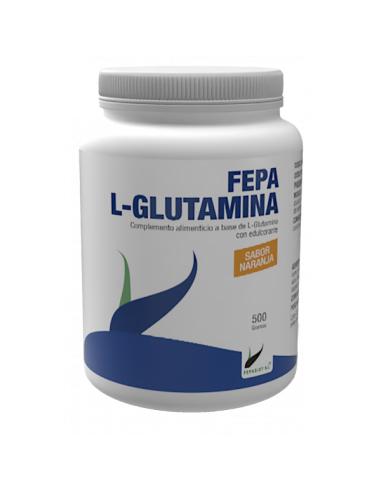 Fepa L Glutamina 500 G. Sabor Naranja Fepadiet