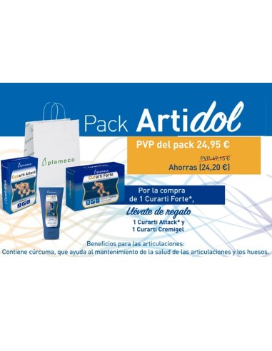 Pack Curartidol (Curarti Forte + Curarti Attack + Curarti Cr