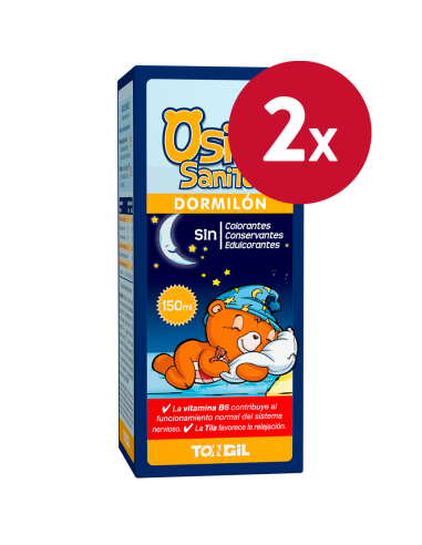 Pack 2 Unidades Osito Sanito Dormilon 150 ml de Tongil.