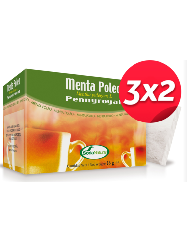 Pack 3X2 Infusion de.Menta Poleo 20 Uds de Soria Natural