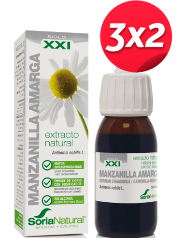 Pack 3X2 Ext. Manzanilla Amarga Xxi 50Ml. S/Al de Soria Natu