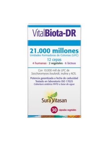 Pack de 2 uds Vitalbiota-Dr 30Cap. (Refrigeracion) de Sura Vitasan