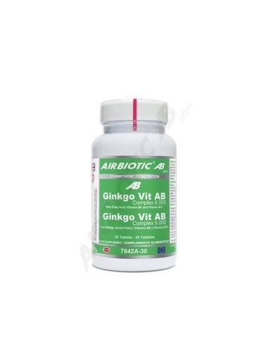 Pack 3x2 Ginkgo-Vit 6000 30 Comprimidos de Airbiotic Pack