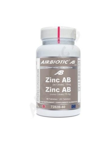 Pack 3x2 Zinc 15Mg. 60 Comprimidos de Airbiotic Pack