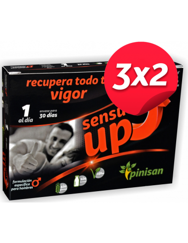 Pack 3x2 Sensual Up 30 capsulas de Pinisan Pack