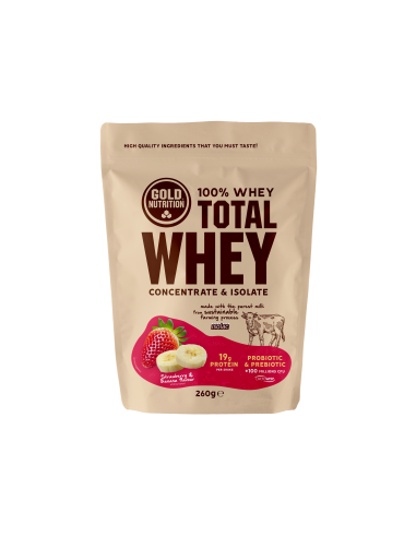 Total Whey Fresa - Plátano - 260 G Gn