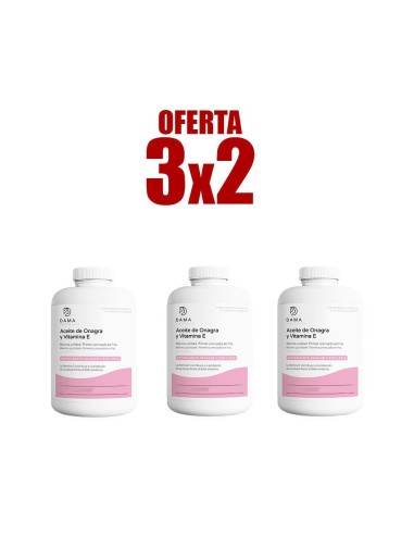 Pack 3x2 Aceite De Onagra Con Vit. E 180 Perlas de Herbora