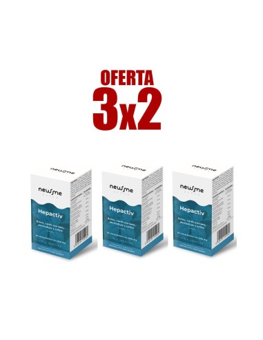 Pack 3x2 Hepactiv 30 Comprimidos de Herbora