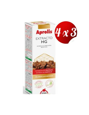 Pack 4x3 Aprolis Extracto Hg 50 Ml de Intersa