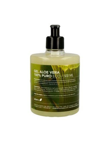 Pack de 2 ud Aloe Vera Gel 100% 500 Ml de Ebers Pack