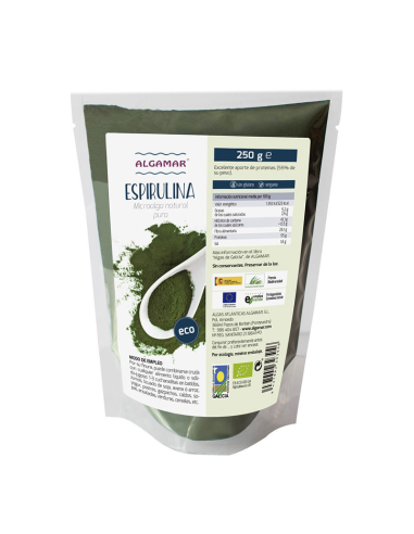 Espirulina Polvo Bio 1 Kg Algamar