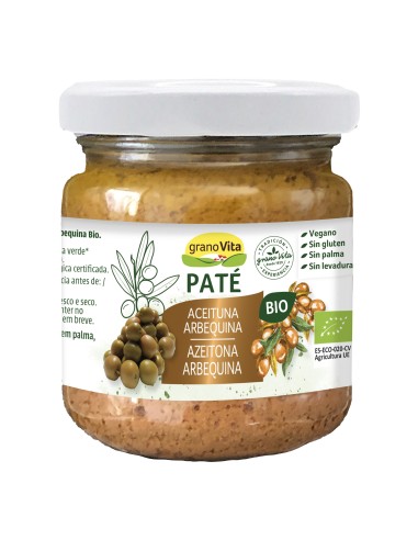 Pate Bio Olivada Verde Arbequina 175 Gr de Granovita