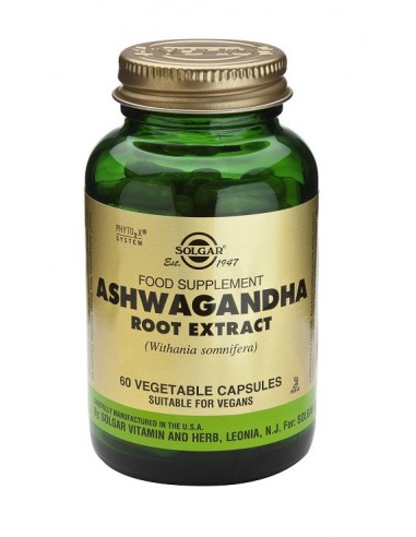 Ashwagandha  60 cápsulas vegetales Solgar