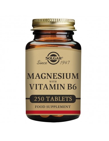 Magnesio + Vitamina B6  250 comprimidos Solgar