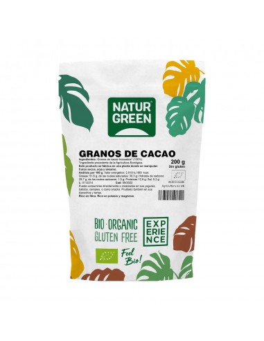 Cacao Grano Troceado Bio 200 gramos de Naturgreen