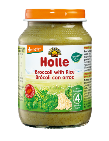 Potito Brocoli Con Arroz Integral +4 Meses 190G de Holle