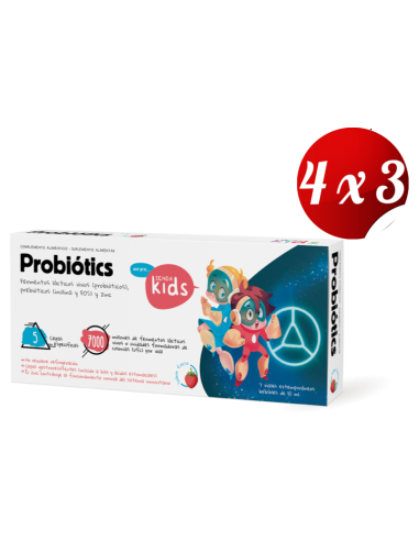 Pack 4x3 Probiotics Infantil 7 Viales 10 Ml de Herbora