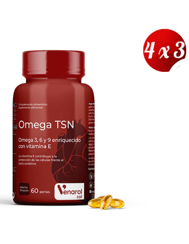 Pack 4x3 Omega Tsn 60 Perlas  de Herbora