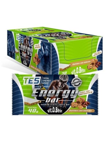 Caja Barritas Energy Datil/ Nueces 20 Uds. 40 G de Vit.O.Bes