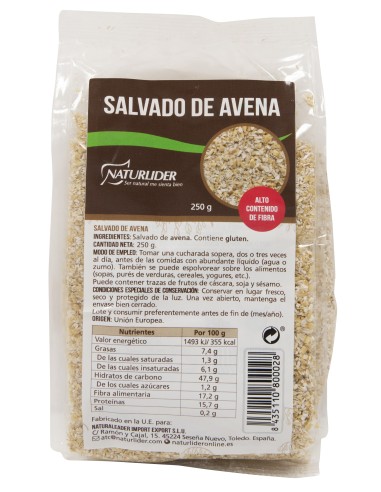 Salvado Avena Molido 250 G de Naturlider