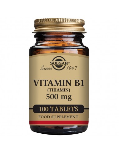 Vitamina B1 500 mg  100 comprimidos  Solgar