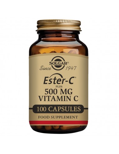 EsterC® Plus Vitamina C 500 mg  100 cápsulas vegetales Solgar