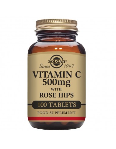 Vitamina C 500 mg con Rose Hips  100 comprimidos Solgar