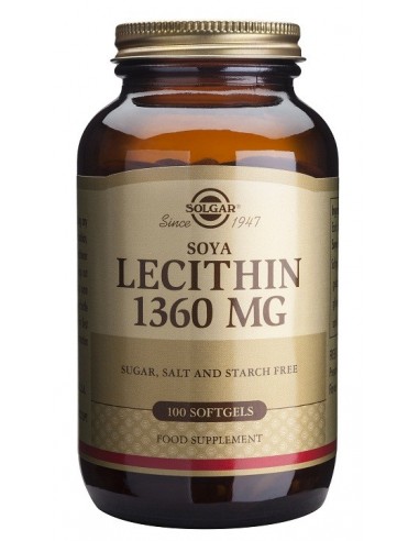 Lecitina 1360 mg  100 cápsulas blandas Solgar