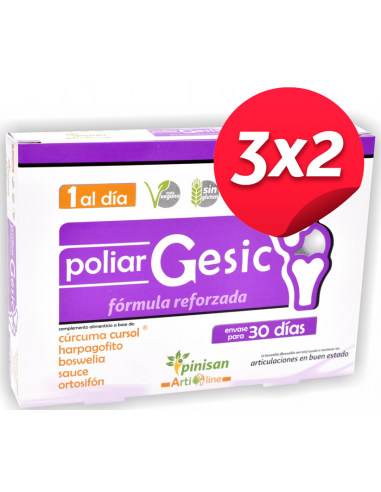 Pack 3x2 Poliar Gesic 30 capsulas de Pinisan