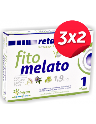 Pack 3x2 Relax Line Fitomelato Retard 30Cap. de Pinisan