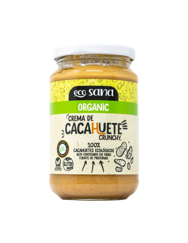 Crema Cacahuete Crunchy Bio 350G Ecosana