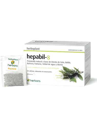 Hepabil-8 20 Filtros de Herbora