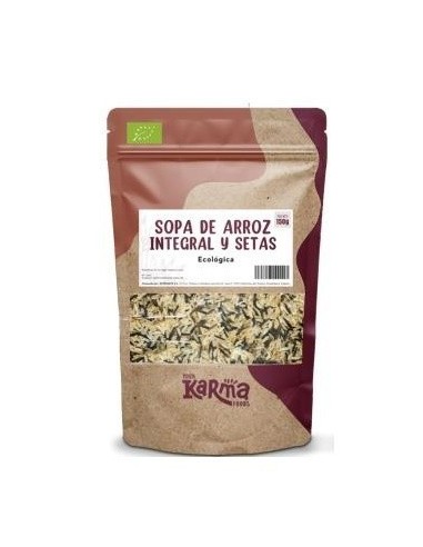 Sopa De Arroz Integral Y Setas 150 Gramos Eco Vegan Karma