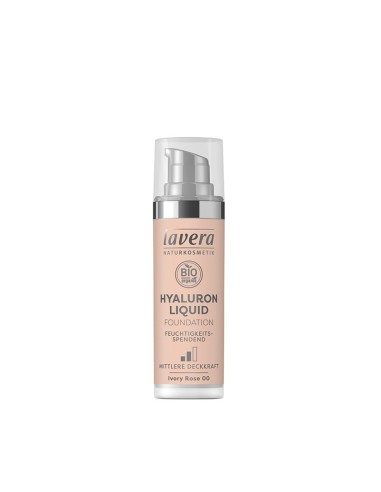 Maquillaje Fluido Hyaluron 00 Ivory Rose 30Ml de Lavera